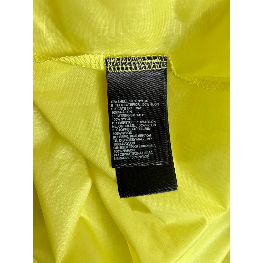 The North Face Stow Pocket Hooded Jacket Womens L Yellow Windbreaker - Picture 8 of 10
